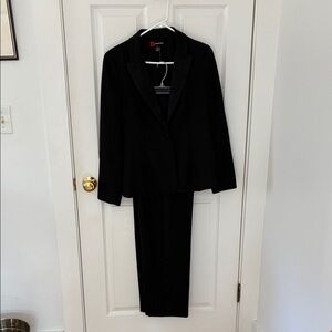 Black Tuxedo Pant Suit by Sandra King